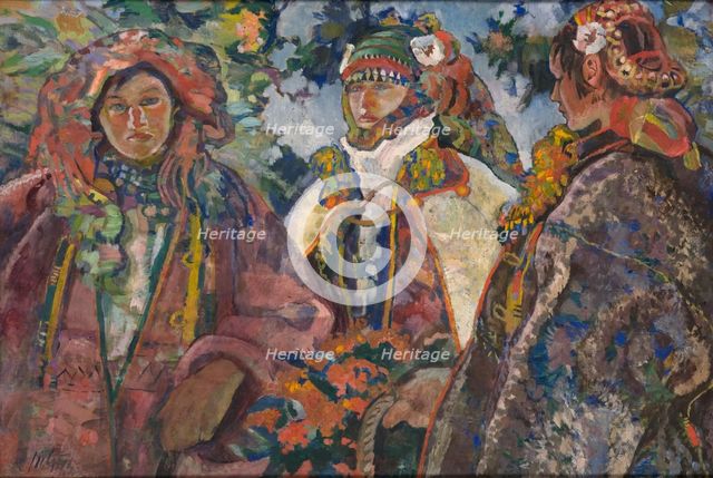 Hutsul wedding, 1924. Creator: Kazimierz Sichulski.
