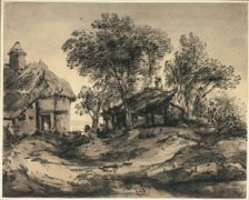 Huts Near the Sea, n.d. Creator: Thomas Monro