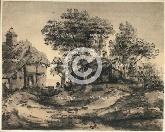 Huts Near the Sea, n.d. Creator: Thomas Monro.