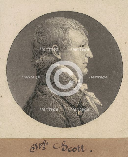 Hubbard Taylor, c. 1808. Creator: Charles Balthazar Julien Févret de Saint-Mémin.