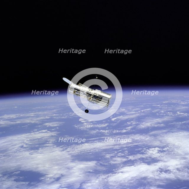 Hubble Space Telescope and Earth Limb, 1997. Creator: NASA.