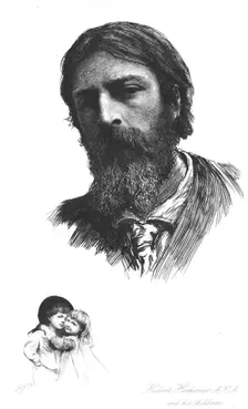 Hubert Herkomer, Esq., A.R.A. and his Children, after himself , 1879, c1880-83. Creator: Hubert von Herkomer