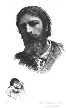 Hubert Herkomer, Esq., A.R.A. and his Children, after himself , 1879, c1880-83. Creator: Hubert von Herkomer