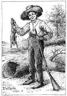 Huckleberry Finn 1884, (1923).Artist: Chatto & Windus