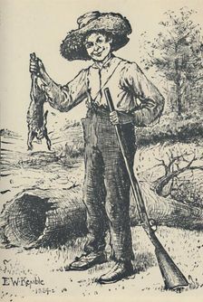 Huckleberry Finn 1884, (c1950). Creator: Edward Windsor Kemble