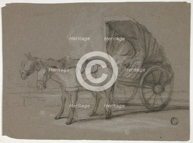 Huckster Cart, c. 1790. Creators: Thomas Barker, Thomas Jones Barker.