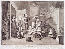 Hudibras Catechiz'd 18th century. Creator: William Hogarth