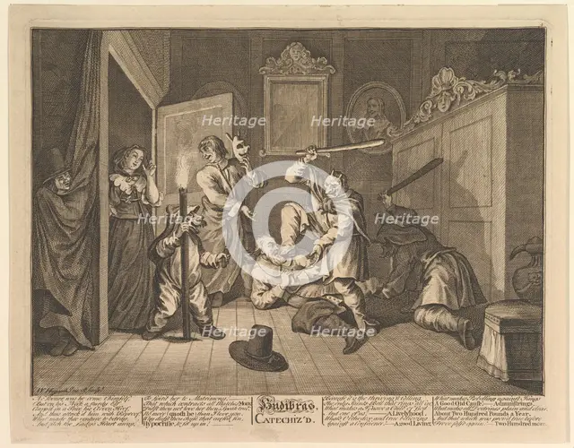 Hudibras Catechized (Twelve Large Illustrations for Samuel Butler's Hudibras, Plate 9), 1725-68. Creator: William Hogarth.