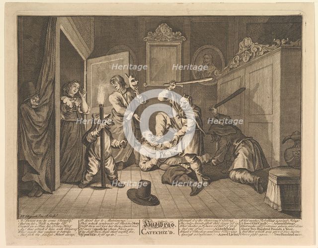 Hudibras Catechized (Twelve Large Illustrations for Samuel Butler's Hudibras, Plate 9), 1725-68. Creator: William Hogarth.