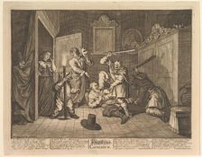 Hudibras Catechized (Twelve Large Illustrations for Samuel Butler's Hudibras, Plate 9), 1725-68. Creator: William Hogarth