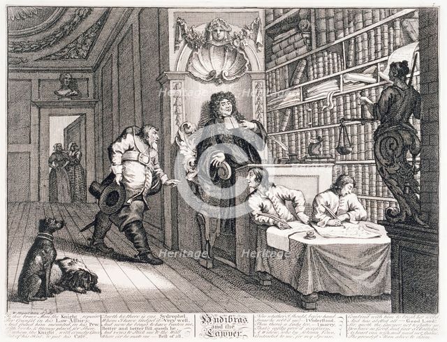 'Hudibras and the Lawyer', 18th century. Creator: William Hogarth.