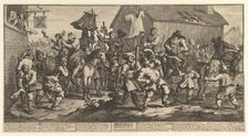 Hudibras and the Skimmington (Twelve Large Illustrations for Samuel Butler's H..., February 1725-26. Creator: William Hogarth