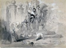 Hudibras in the Stocks 1850. Artist: Sir John Gilbert