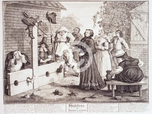 'Hudibras in Tribulation', 18th century. Creator: William Hogarth.