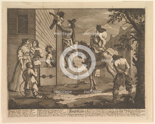 Hudibras Triumphant (Twelve Large Illustrations for Samuel Butler's Hudibras, Plate 4), 1725-68. Creator: William Hogarth.