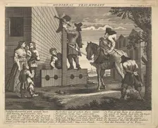 Hudibras Triumphant (Plate 4: Illustrations to Samuel Butler's Hudibras), 1725-30 (?). Creator: Unknown
