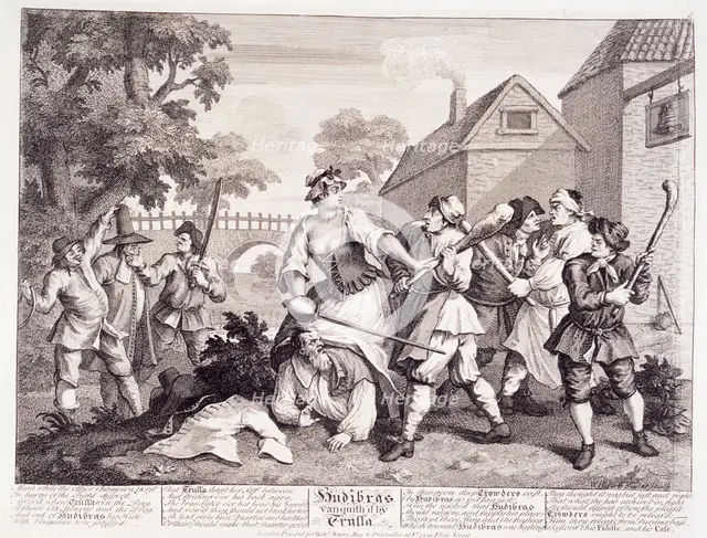 'Hudibras Vanquished by Trulla', 18th century. Creator: William Hogarth.