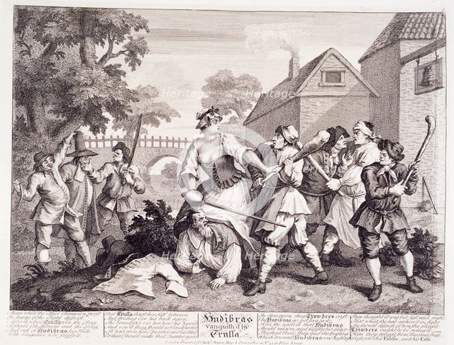 'Hudibras Vanquished by Trulla', 18th century. Creator: William Hogarth.
