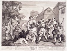Hudibras Vanquished by Trulla 18th century. Creator: William Hogarth