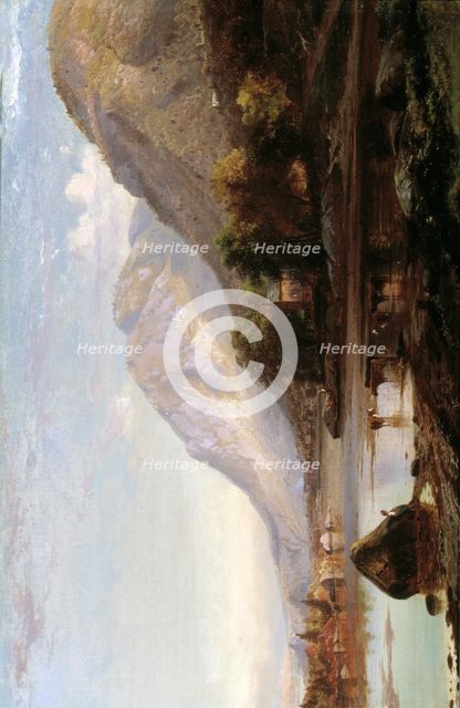 Hudson River at Cold Spring, 1861. Creator: Johann Hermann Carmiencke.