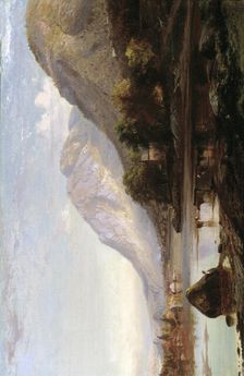 Hudson River at Cold Spring, 1861. Creator: Johann Hermann Carmiencke