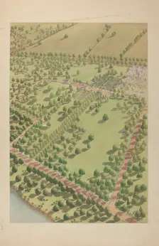 Hudson River Estate, c. 1939. Creator: Virginia Richards