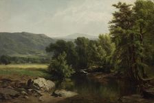 Hudson River Landscape, 1858. Creator: James McDougal Hart