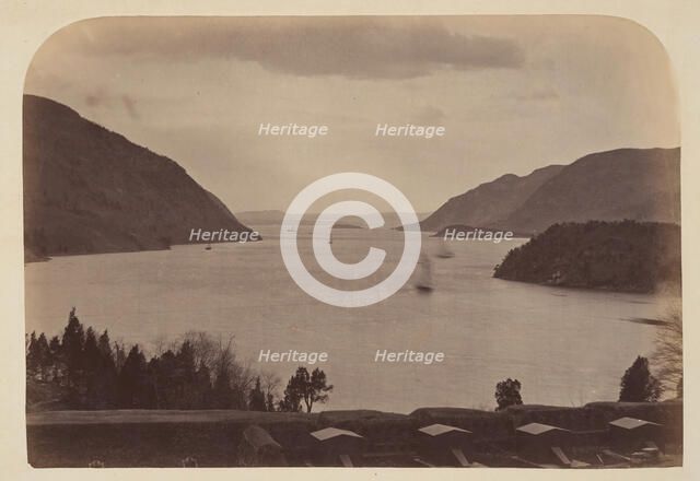 Hudson River Seen from United State Military Academy at West Point, New York, 1867. Creator: George K. Warren.