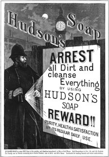'Hudson's Soap 1888. Creator: Unknown