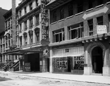 Hudson Theatre and the Quality Shop, New York, N.Y., between 1900 and 1910. Creator: Unknown