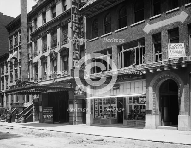 Hudson Theatre and the Quality Shop, New York, N.Y., between 1900 and 1910. Creator: Unknown.