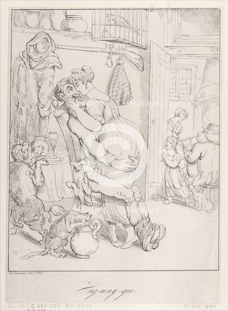 Hug-mug-gin, 1815., 1815. Creator: Unknown.