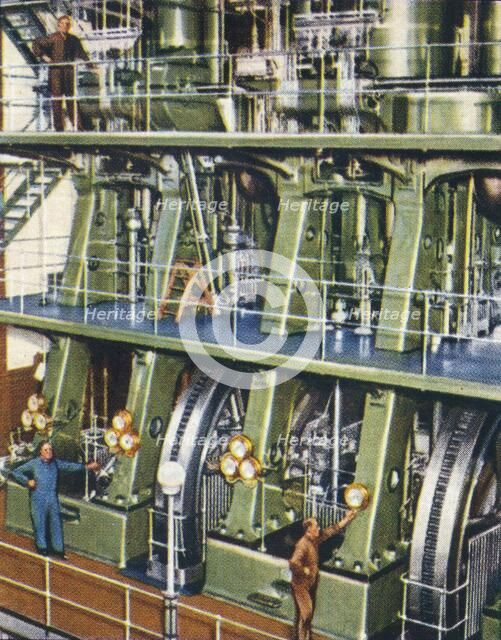 Huge triple expansion pumping engine, 1938. Artist: Unknown.