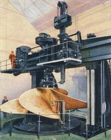 Huge vertical boring mill, 1938