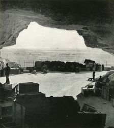 Huge bombproof stores and repair shops were made from the caves c1942-1943, (1945). Creator: Unknown