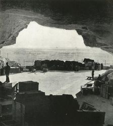 Huge bombproof stores and repair shops were made from the caves c1942-1943, (1945). Creator: Unknown