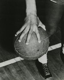 Huge hand span makes ball handling easy, 1947. Creator: Unknown