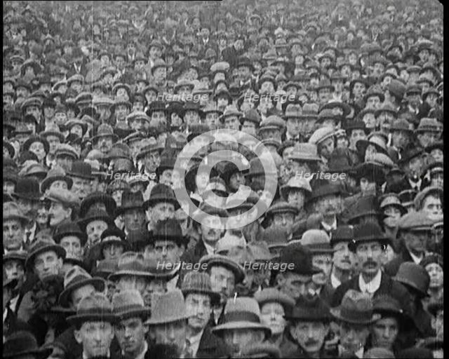 Huge Irish Crowd Gathering to Hear Michael Collins Speak, 1922. Creator: British Pathe Ltd.