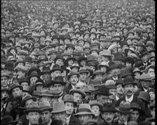 Huge Irish Crowd Gathering to Hear Michael Collins Speak, 1922. Creator: British Pathe Ltd
