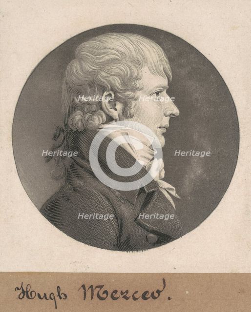 Hugh Tenant Weedon Mercer, 1808. Creator: Charles Balthazar Julien Févret de Saint-Mémin.