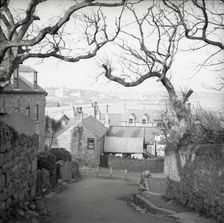 Hugh Town from Garrison Hill, St Mary's, Scilly Isles, c1955. Creator: Arthur Charles Kirby Ware