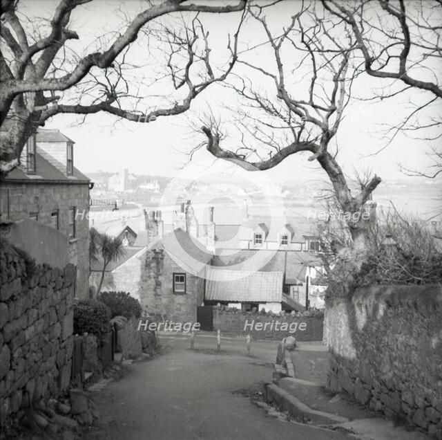 Hugh Town from Garrison Hill, St Mary's, Scilly Isles, c1955. Creator: Arthur Charles Kirby Ware.