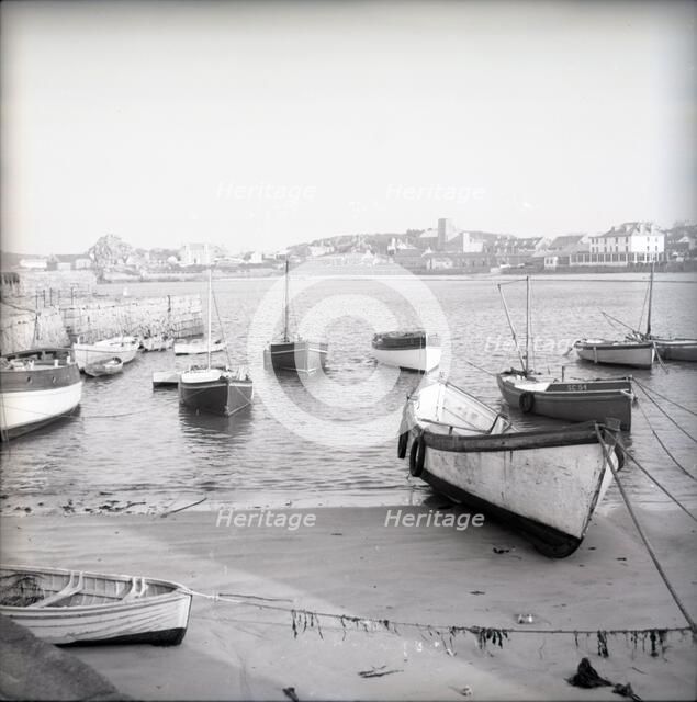 Hugh Town Harbour, St Mary's, Scilly Isles, c1955. Creator: Arthur Charles Kirby Ware.