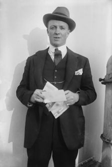 Hugh Walpole, 1919. Creator: Bain News Service