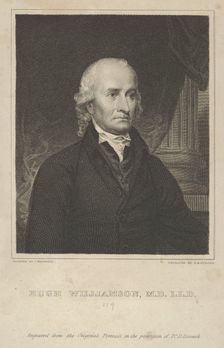 Hugh Williamson, M.D., L.L.D. (1735-1819), 1821. Creator: Asher Brown Durand