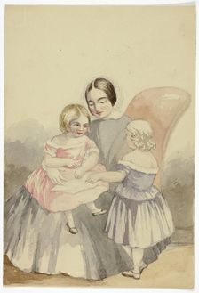 Hugh and Florence, Ashford, 1848. Creator: Elizabeth Murray