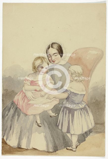 Hugh and Florence, Ashford, 1848. Creator: Elizabeth Murray.