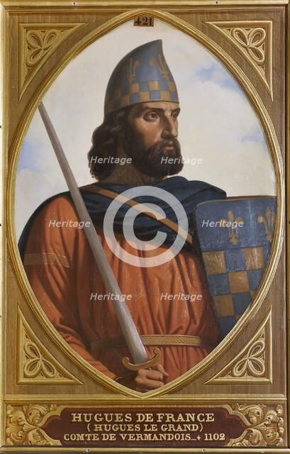 Hugh I, Count of Vermandois (1057-1101), 1840s. Creator: Decaisne, Henri (1799-1852).