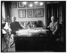 Hugh L. Scott & Tasker H. Bliss at desk, between 1910 and 1920. Creator: Harris & Ewing