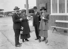Hugh McConnell, Chief Scrutineer at Brooklands motor racing circuit, Surrey, c1930s. Artist: Bill Brunell